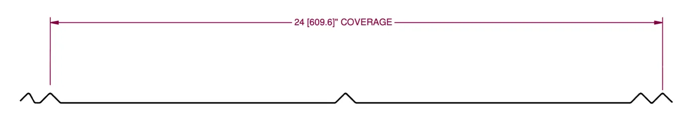 5V Crimp profile drawing with dimensions